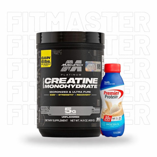 Platinum Creatina Monohidratada 80 Servicios + Premier Protein