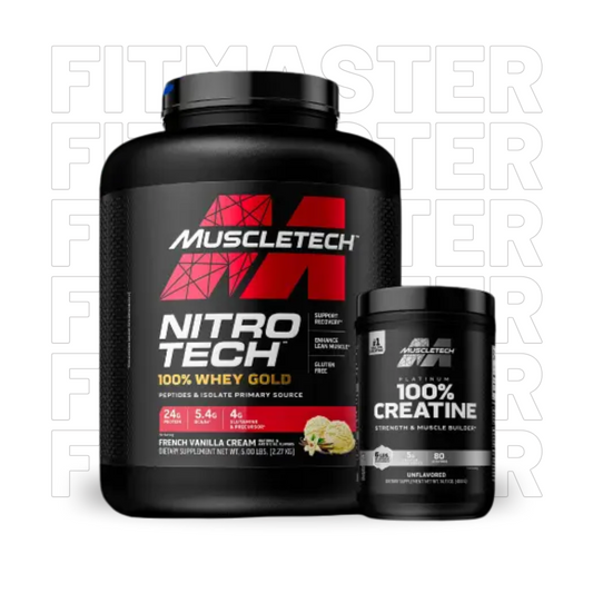 Combo muscletech nitro tech whey gold 5lbs + creatina platinum